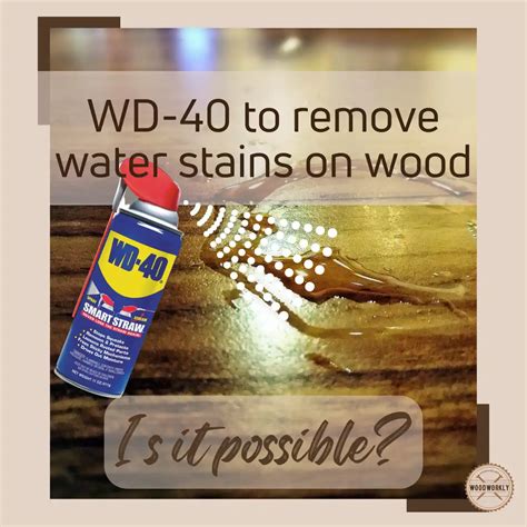 Does WD 40 remove water spots?